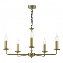 Favian - Warm Matt Bronze 5 Light Centre Fitting