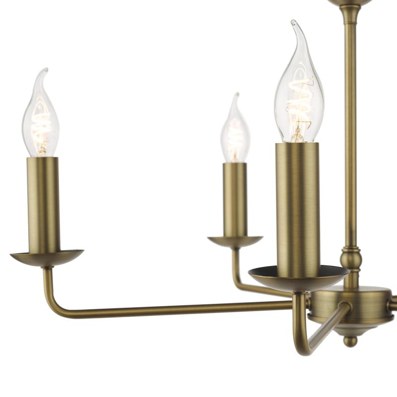 Dar-FAV0563 - Favian - Warm Matt Bronze 5 Light Centre Fitting