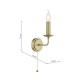 Dar-FAV0763 - Favian - Warm Matt Bronze Wall Lamp