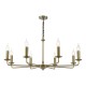 Dar-FAV0863 - Favian - Warm Matt Bronze 8 Light Centre Fitting