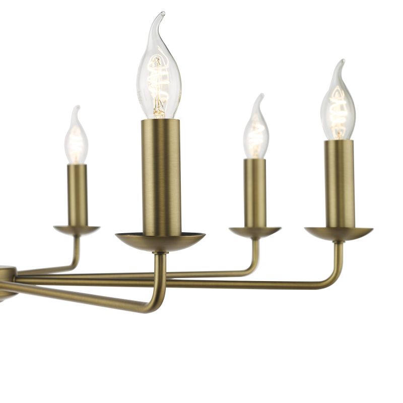 Dar-FAV0863 - Favian - Warm Matt Bronze 8 Light Centre Fitting