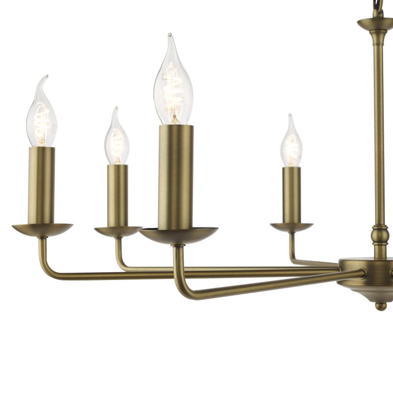 Dar-FAV0863 - Favian - Warm Matt Bronze 8 Light Centre Fitting