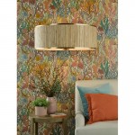 Fenella - Gold 8 Light Pendant with Natural Seagrass Shade Fenella - Gold 8 Light Pendant with Natural Seagrass Shade