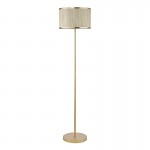 Fenella - Gold Floor Lamp with Natural Seagrass Shade Fenella - Gold Floor Lamp with Natural Seagrass Shade