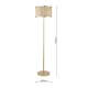 Dar-FEN4935 - Fenella - Gold Floor Lamp with Natural Seagrass Shade