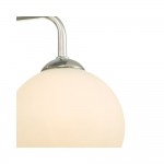 Feya - Chrome 3 Light Semi Flush with White Glass Feya - Chrome 3 Light Semi Flush with White Glass