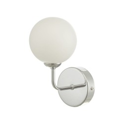 Feya - Chrome Wall Lamp with White Glass Feya - Chrome Wall Lamp with White Glass