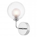 Feya - Chrome Wall Lamp with Double Glasses