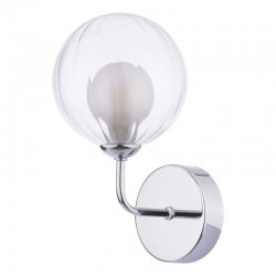 Feya - Chrome Wall Lamp with Double Glasses Feya - Chrome Wall Lamp with Double Glasses