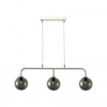 Feya - Chrome 3 Light over Island Fitting with Smoked Mirrored Glass Feya - Chrome 3 Light over Island Fitting with Smoked Mirrored Glass