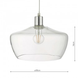 Fidella - Shade Only - Clear Glass Fidella - Shade Only - Clear Glass