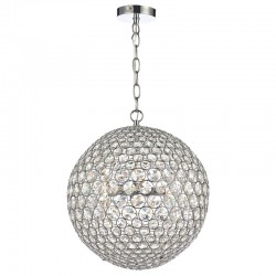 Fiesta - Chrome & Crystal 5 Light Pendant Fiesta - Chrome & Crystal 5 Light Pendant