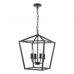 Fionn - Matt Black 4 Light Lantern Pendant Fionn - Matt Black 4 Light Lantern Pendant