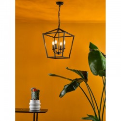 Fionn - Matt Black 4 Light Lantern Pendant Fionn - Matt Black 4 Light Lantern Pendant