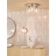 Dar-FOR0750 - Forseti - Chrome Wall Lamp with Ribbed Glass & Crystal IP44