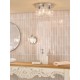 Dar-FOR0750 - Forseti - Chrome Wall Lamp with Ribbed Glass & Crystal IP44