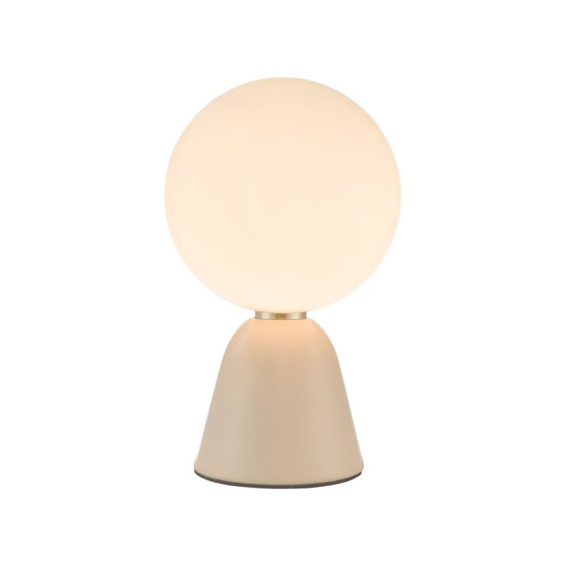 Table & Floor Lamp - Francesca - White Globe & Pink Table Lamp Wisebuys-FRA403 - Francesca - White Globe & Pink Table Lamp