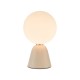 Table & Floor Lamp - Francesca - White Globe & Pink Table Lamp Wisebuys-FRA403 - Francesca - White Globe & Pink Table Lamp