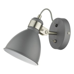 Frederick - Satin Chrome & Grey Spotlight Frederick - Satin Chrome & Grey Spotlight