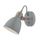 Dar-FRE0739 - Frederick - Grey with Copper Wall Lamp