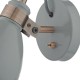 Dar-FRE0739 - Frederick - Grey with Copper Wall Lamp
