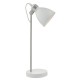 Dar-FRE4202 - Frederick - White & Satin Chrome Desk Lamp