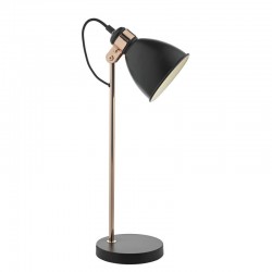 Frederick - Black & Polished Copper Desk Lamp Frederick - Black & Polished Copper Desk Lamp