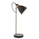 Dar-FRE4222 - Frederick - Black & Polished Copper Desk Lamp