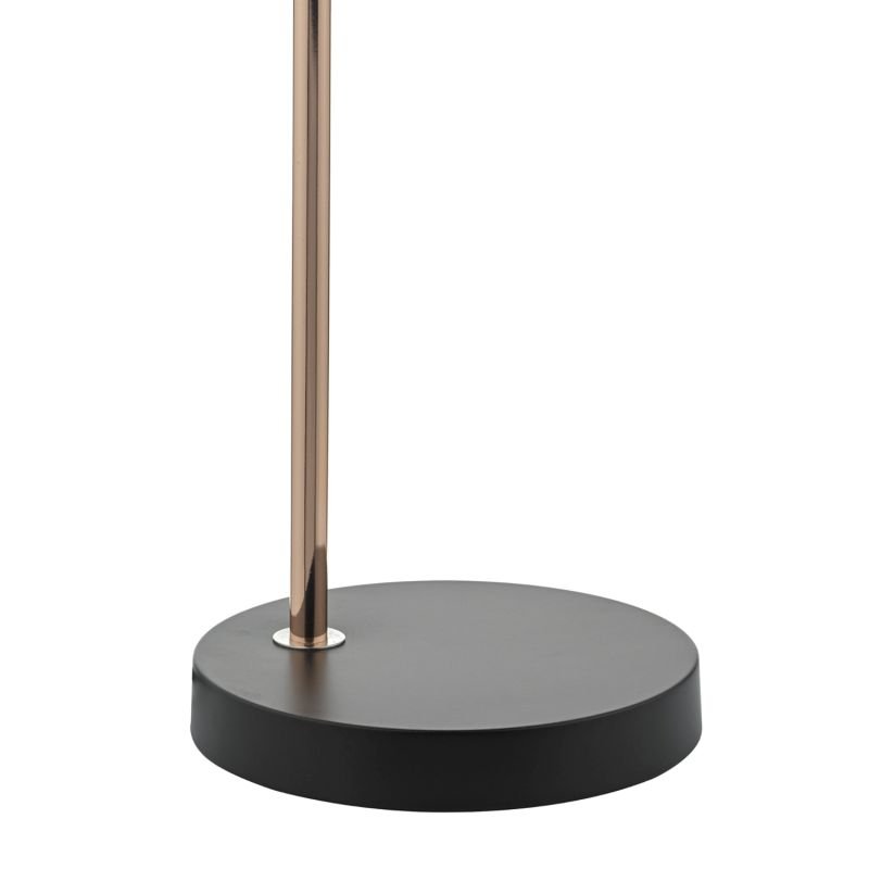 Dar-FRE4222 - Frederick - Black & Polished Copper Desk Lamp