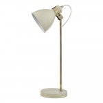 Frederick - Antique Brass & Cream Desk Lamp Frederick - Antique Brass & Cream Desk Lamp