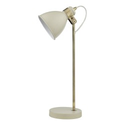 Frederick - Antique Brass & Cream Desk Lamp Frederick - Antique Brass & Cream Desk Lamp