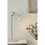 Frederick - Antique Brass & Cream Desk Lamp Frederick - Antique Brass & Cream Desk Lamp