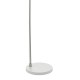 Dar-FRE4902 - Frederick - White & Satin Chrome Floor Lamp