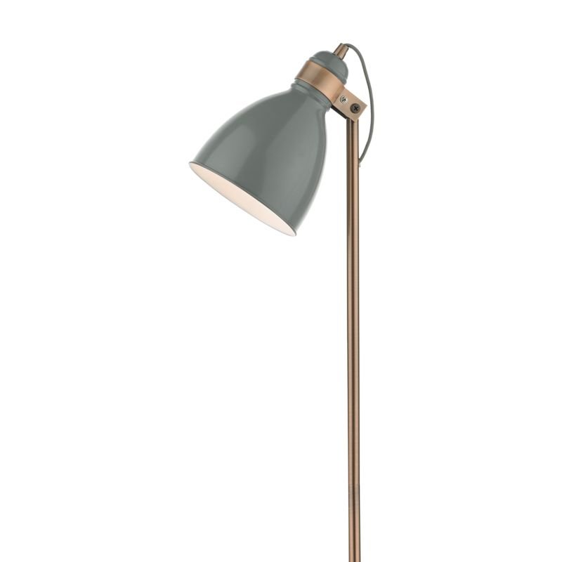 Dar-FRE4939 - Frederick - Grey & Copper Floor Lamp