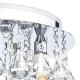 Dar-FRI0450 - Fringe - Bathroom Crystal 4 Light Ceiling Lamp