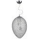 Crystal & Acrylic - Frost - Chrome & Crystal 3 Light Hanging Pendant Dar-FRO0350 - Frost - Chrome & Crystal 3 Light Hanging Pendant
