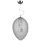 Crystal & Acrylic - Frost - Chrome & Crystal 3 Light Hanging Pendant Dar-FRO0350 - Frost - Chrome & Crystal 3 Light Hanging Pendant
