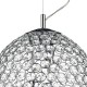 Crystal & Acrylic - Frost - Chrome & Crystal 3 Light Hanging Pendant Dar-FRO0350 - Frost - Chrome & Crystal 3 Light Hanging Pendant