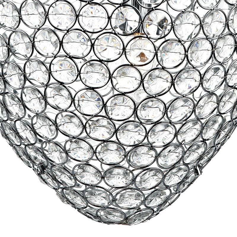 Crystal & Acrylic - Frost - Chrome & Crystal 3 Light Hanging Pendant Dar-FRO0350 - Frost - Chrome & Crystal 3 Light Hanging Pendant