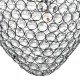 Crystal & Acrylic - Frost - Chrome & Crystal 3 Light Hanging Pendant Dar-FRO0350 - Frost - Chrome & Crystal 3 Light Hanging Pendant