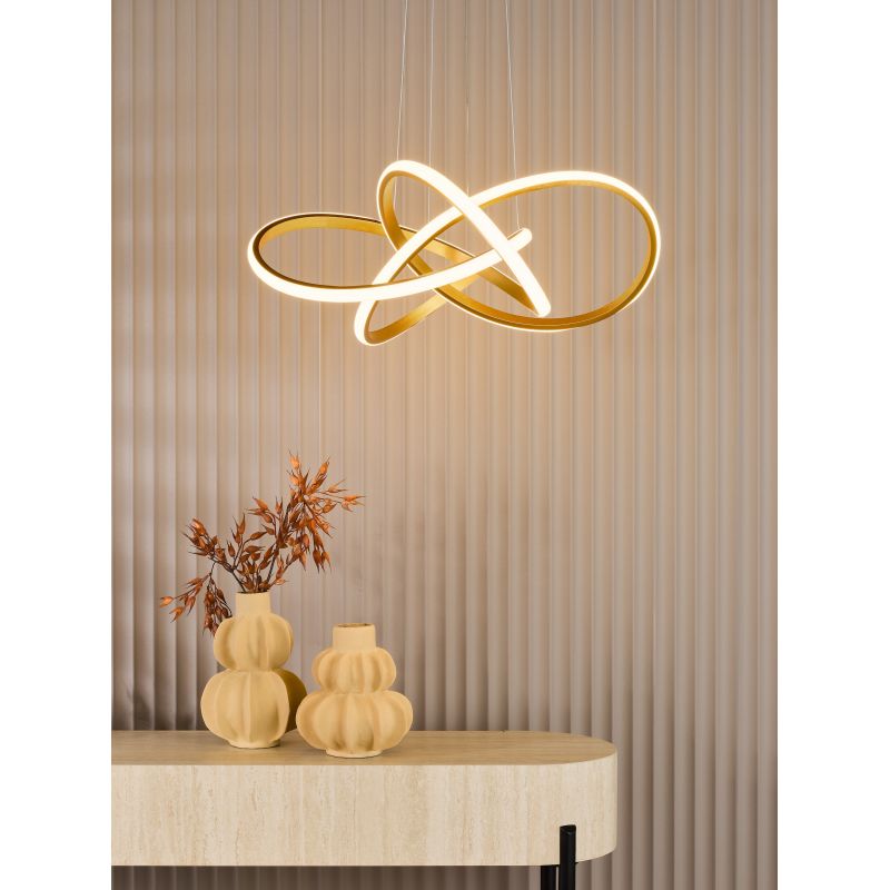 Dar-FUS8635 - Fusion - Satin Gold CCT Pendant