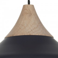 Gaucho - Black Pendant with Wooden & Gold Details Gaucho - Black Pendant with Wooden & Gold Details