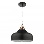 Gaucho - Black Pendant with Copper Detail Gaucho - Black Pendant with Copper Detail