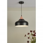 Gaucho - Black Pendant with Copper Detail Gaucho - Black Pendant with Copper Detail