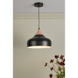 Gaucho - Black Pendant with Copper Detail Gaucho - Black Pendant with Copper Detail