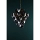 Dar-GEN0842 - Genoa - Natural Brass 8 Light Centre Fitting with Smoked Glass
