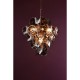 Dar-GEN0842 - Genoa - Natural Brass 8 Light Centre Fitting with Smoked Glass