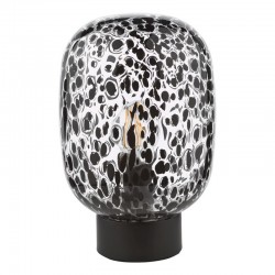Gethin - Black Table Lamp with Black Confetti Glass Gethin - Black Table Lamp with Black Confetti Glass