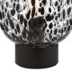 Dar-GET4122 - Gethin - Black Table Lamp with Black Confetti Glass