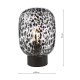 Dar-GET4122 - Gethin - Black Table Lamp with Black Confetti Glass